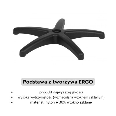 ErgoPlus Eco - obrotowe krzesło laboratoryjne, na stopkach, ekoskóra